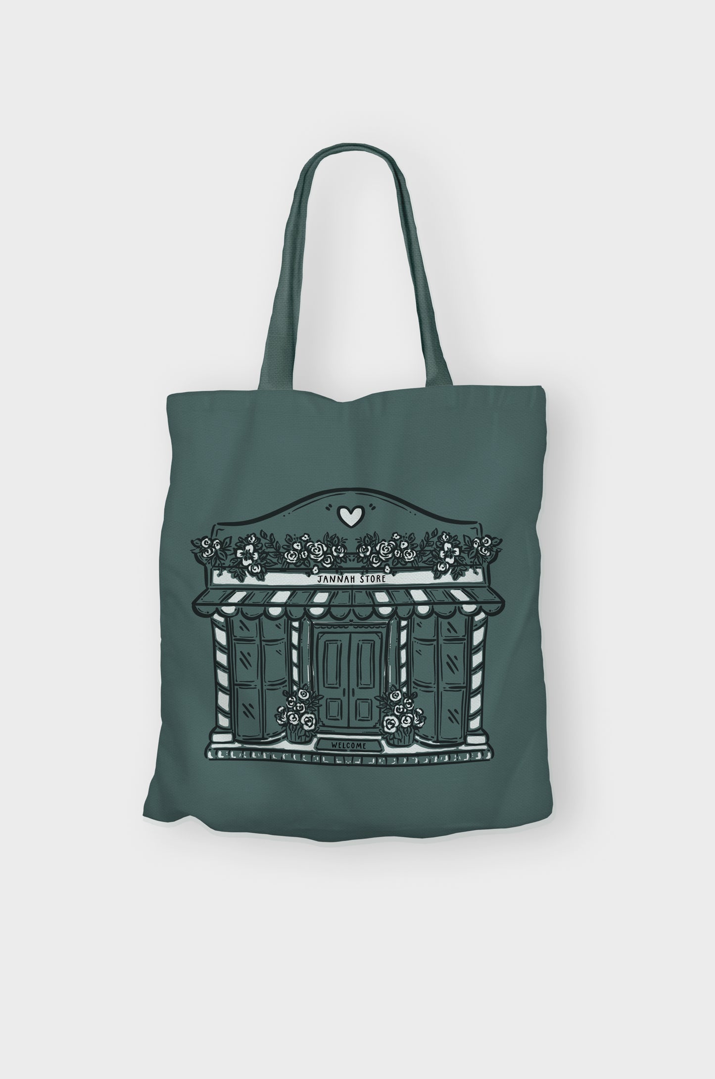 Jannah store - dark green Tote | Quote Lovin' | Eid gifts
