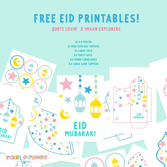 Eid Printables collab Imaan Explorers