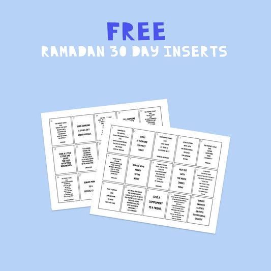 Ramadan 30 days inserts