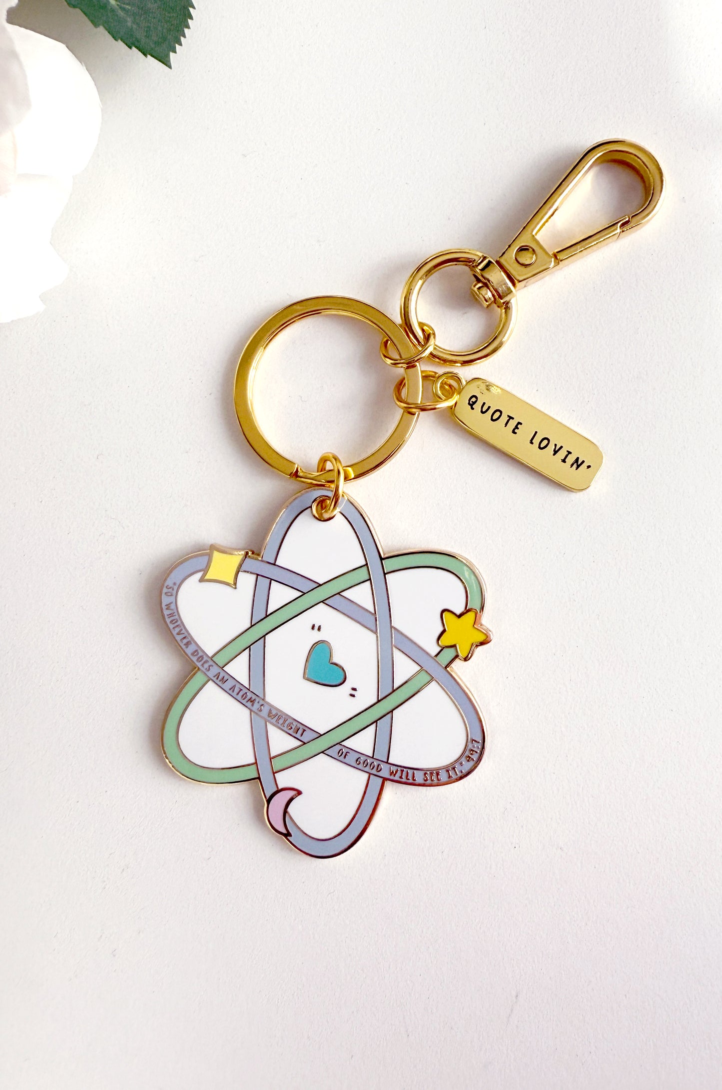 Atom keyring | Quote Lovin' | Eid gifts
