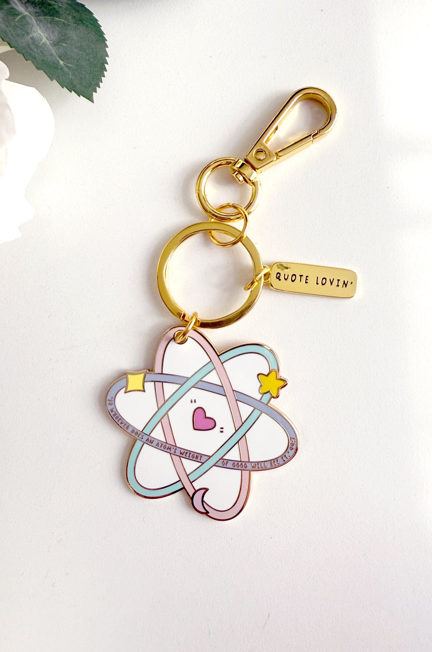 Atom keyring | Quote Lovin' | Eid gifts