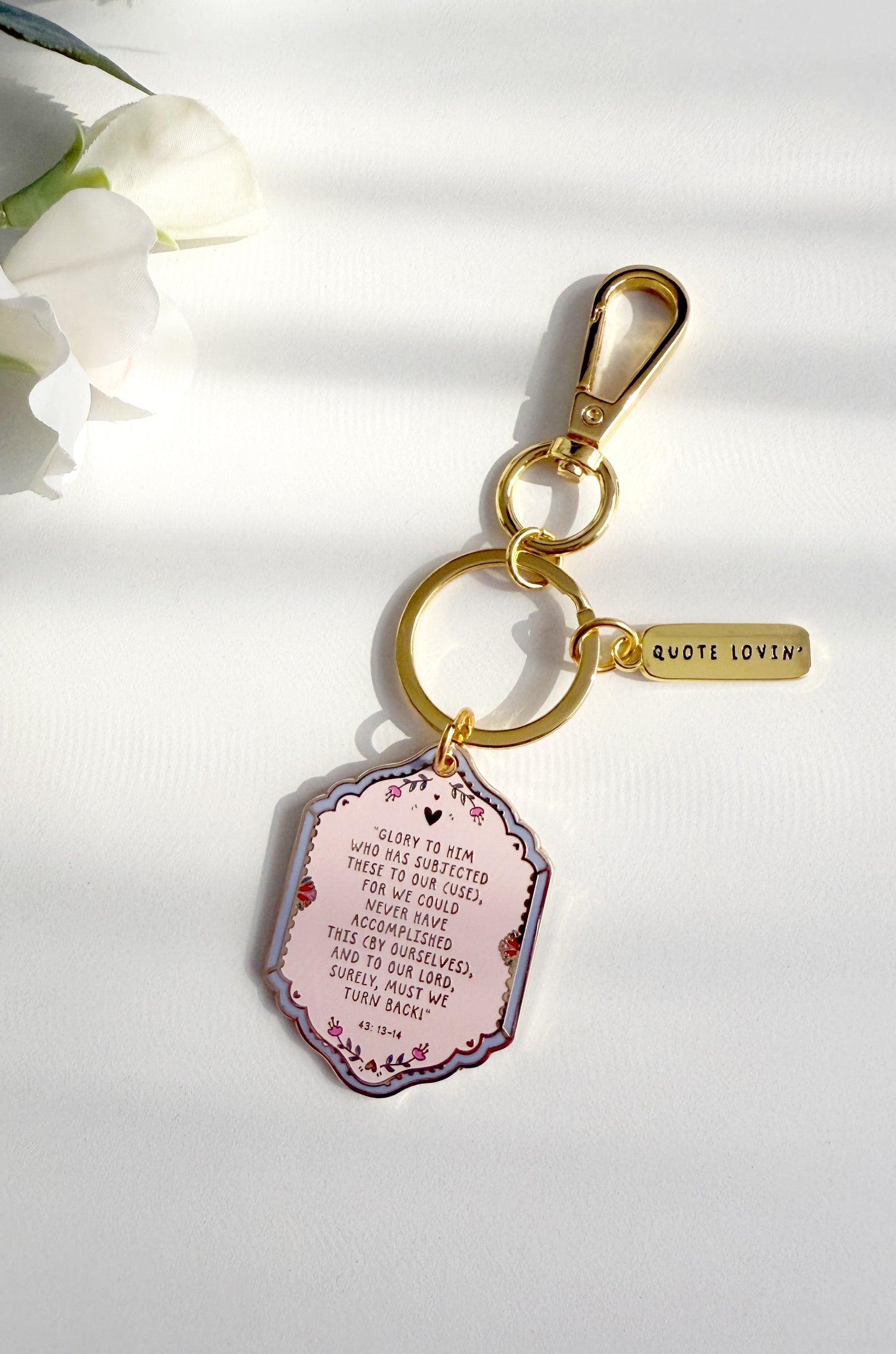 Travel du'a keyring | Quote Lovin' | Eid gifts - Quote Lovin'