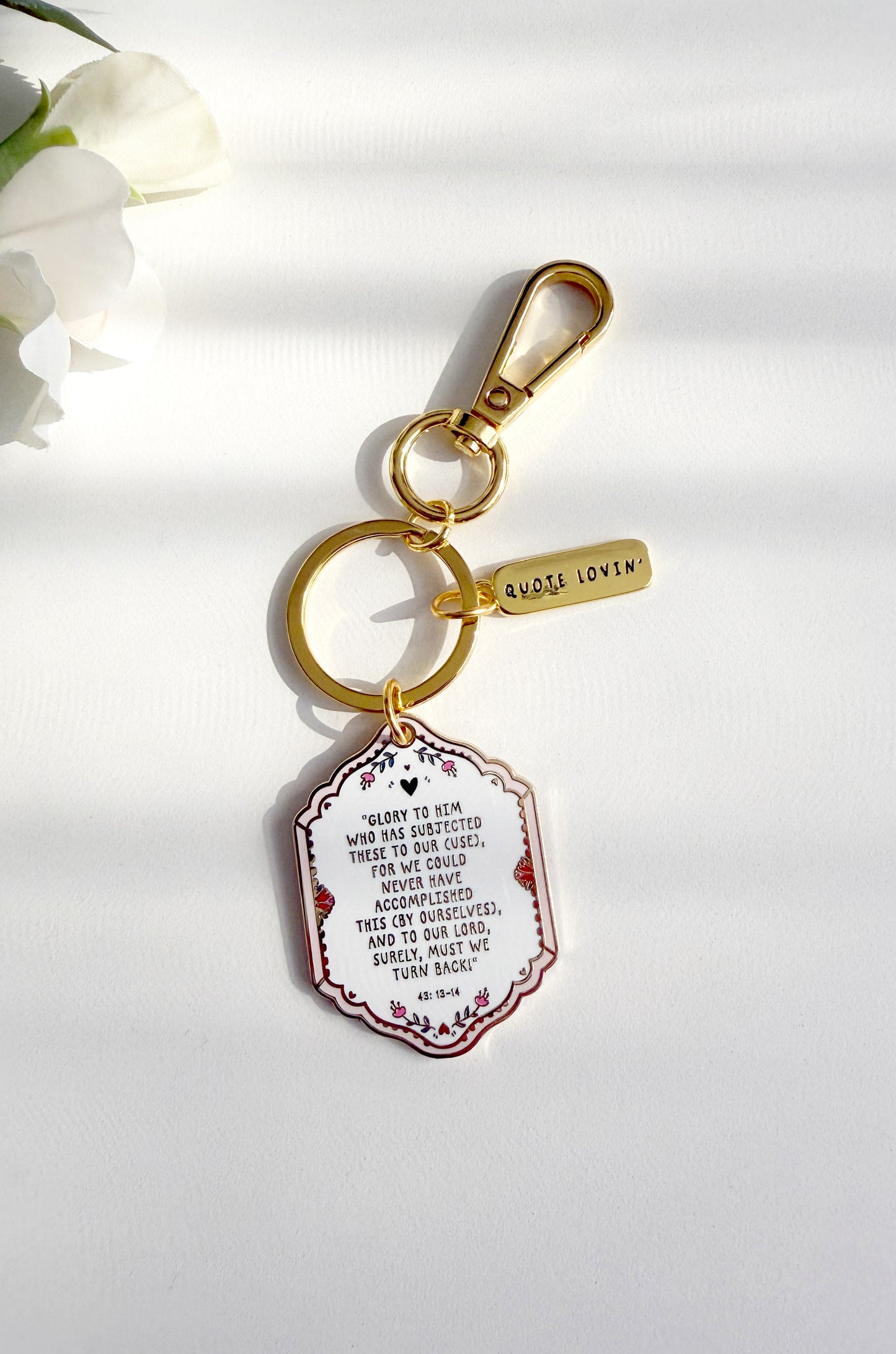 Travel du'a keyring | Quote Lovin' | Eid gifts - Quote Lovin'