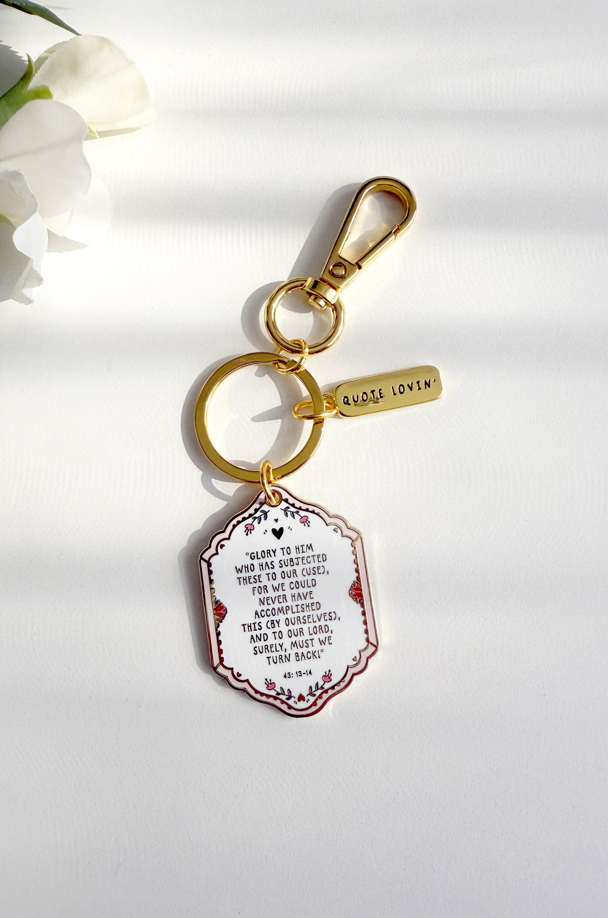 Travel du'a keyring | Quote Lovin' | Eid gifts - Quote Lovin'