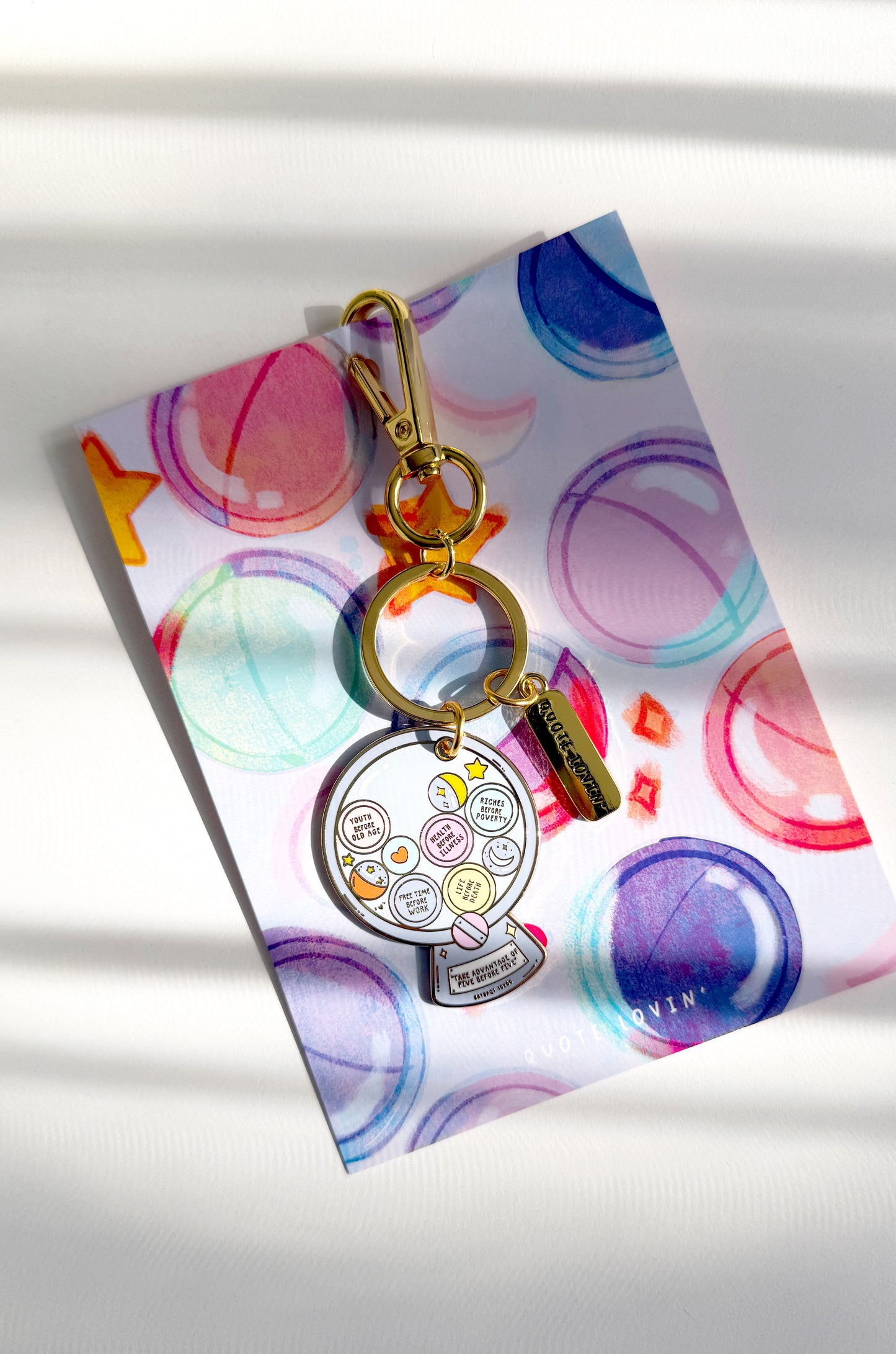 Gumball machine keyring | Quote Lovin' | Eid gifts