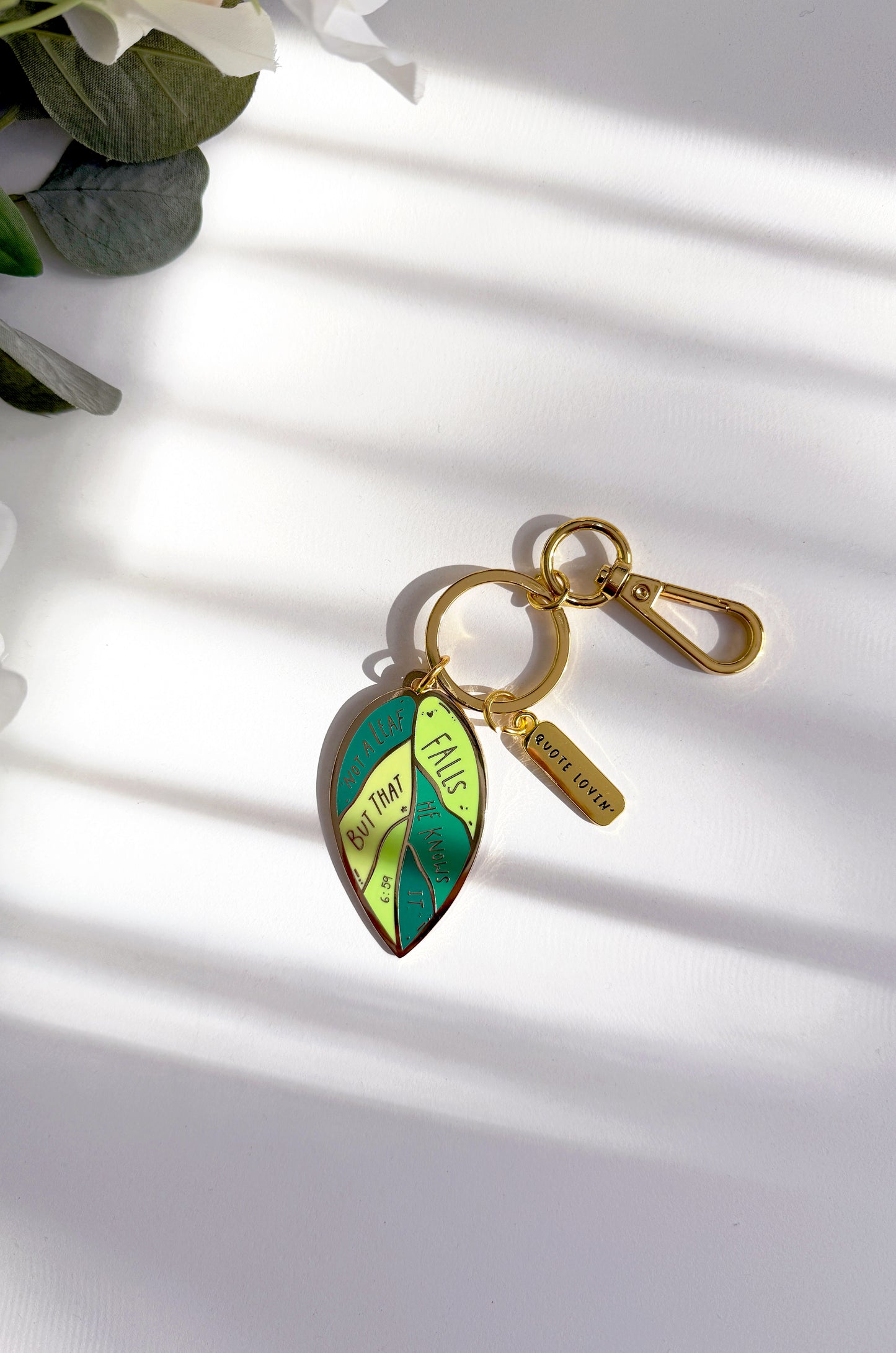 Leaf keyring | Quote Lovin' | Eid gifts