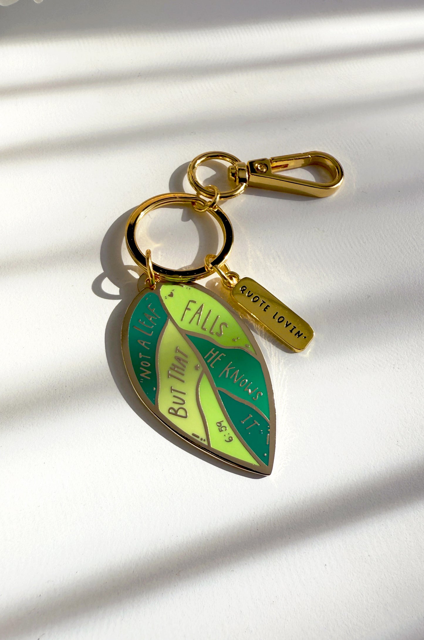 Leaf keyring | Quote Lovin' | Eid gifts