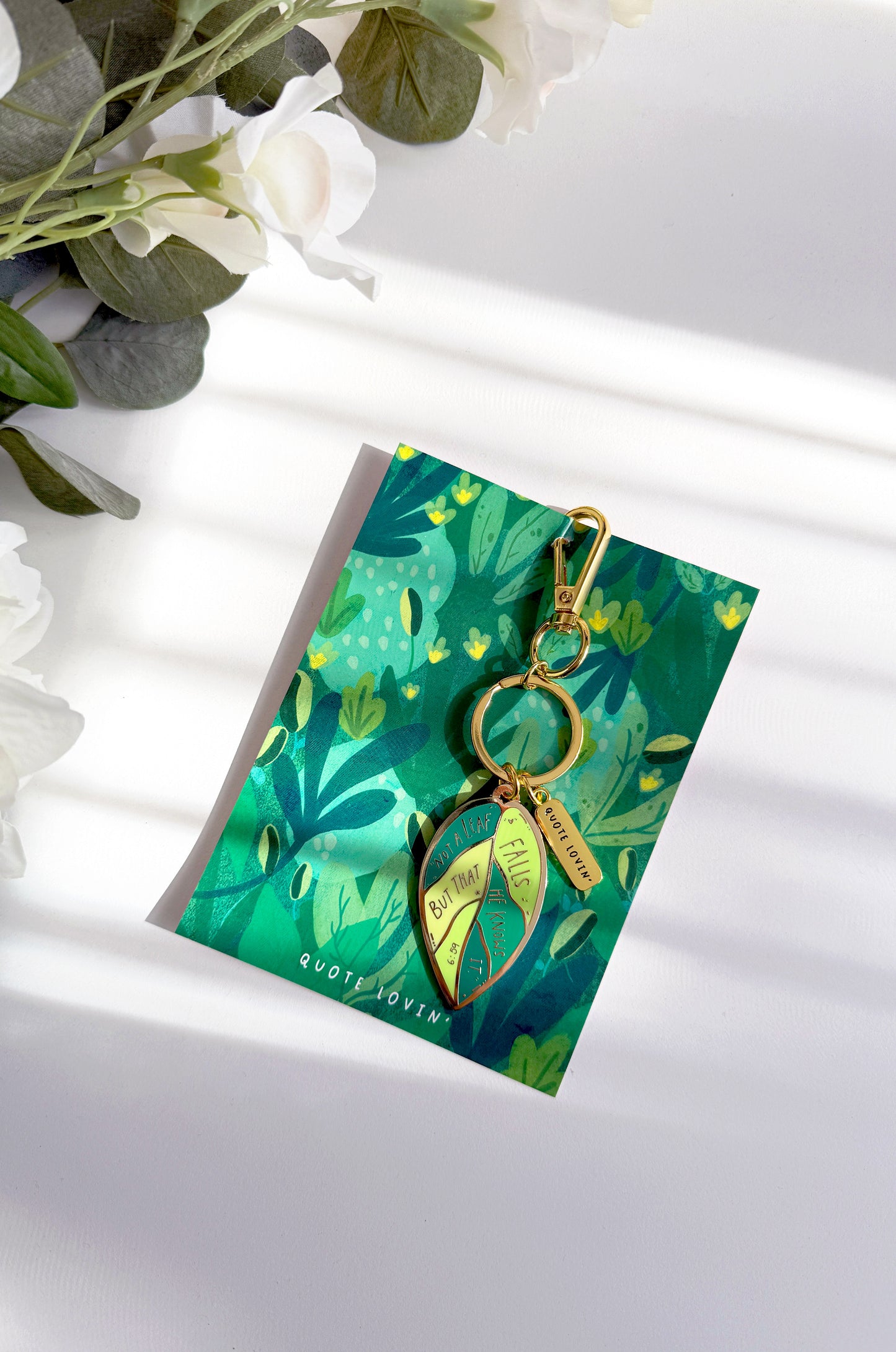 Leaf keyring | Quote Lovin' | Eid gifts