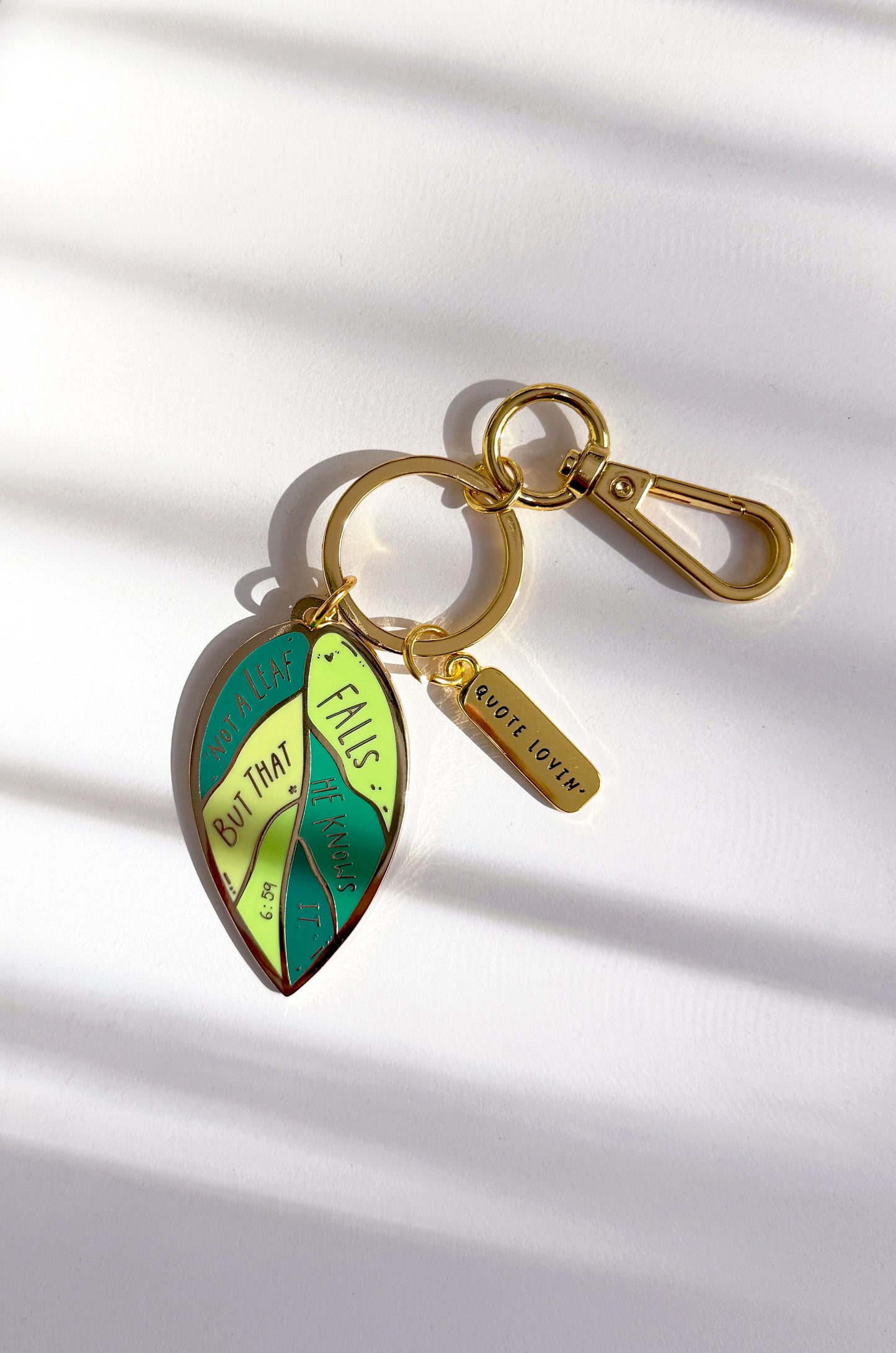 Leaf keyring | Quote Lovin' | Eid gifts