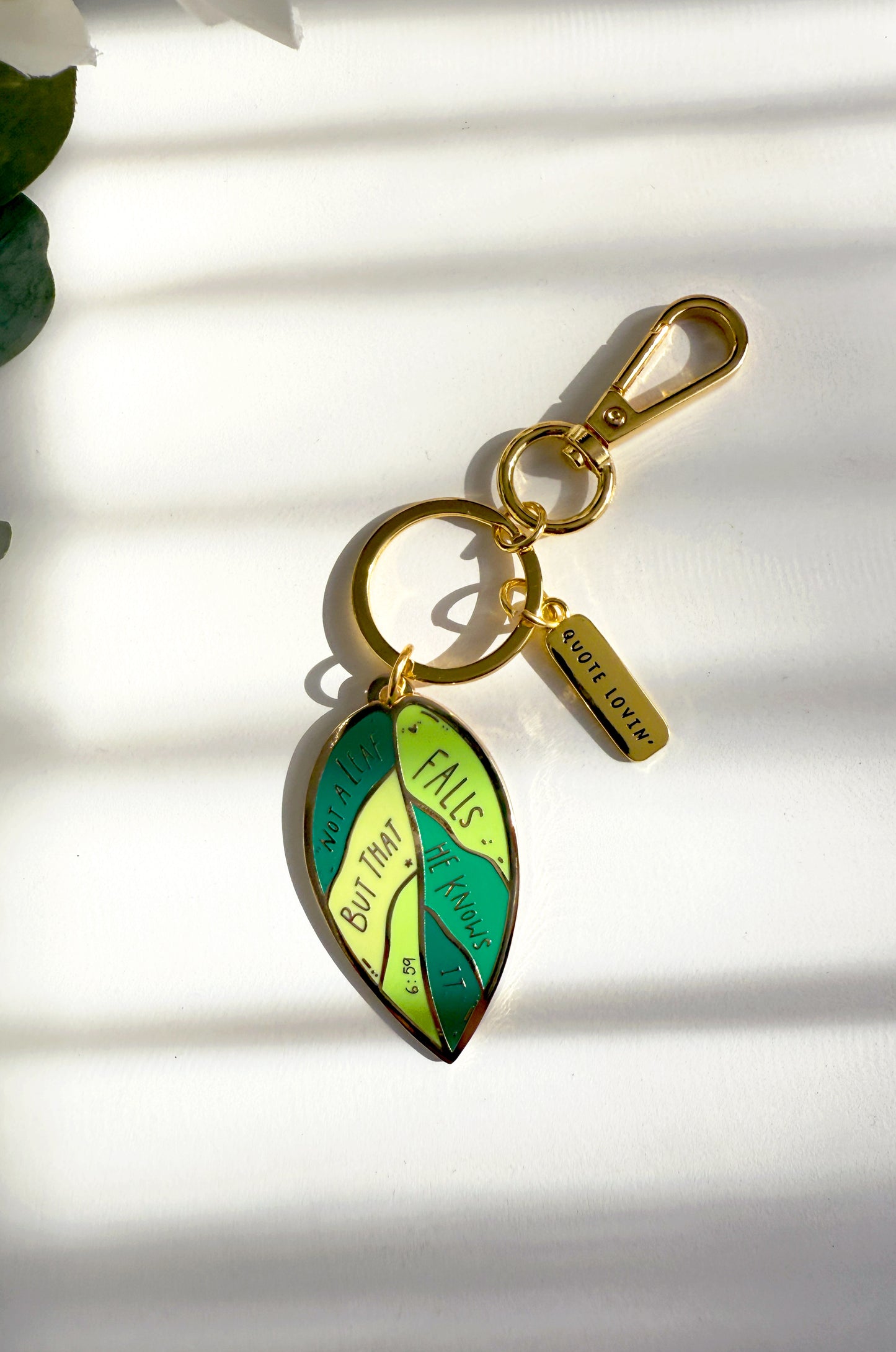 Leaf keyring | Quote Lovin' | Eid gifts