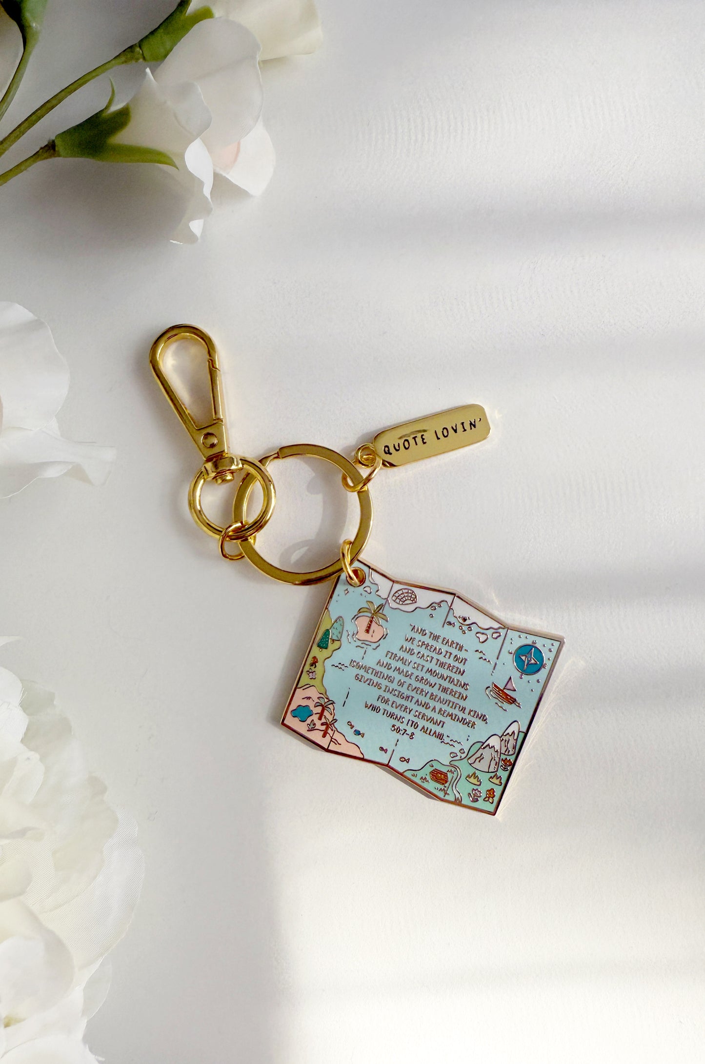 Map keyring | Quote Lovin' | Eid gifts