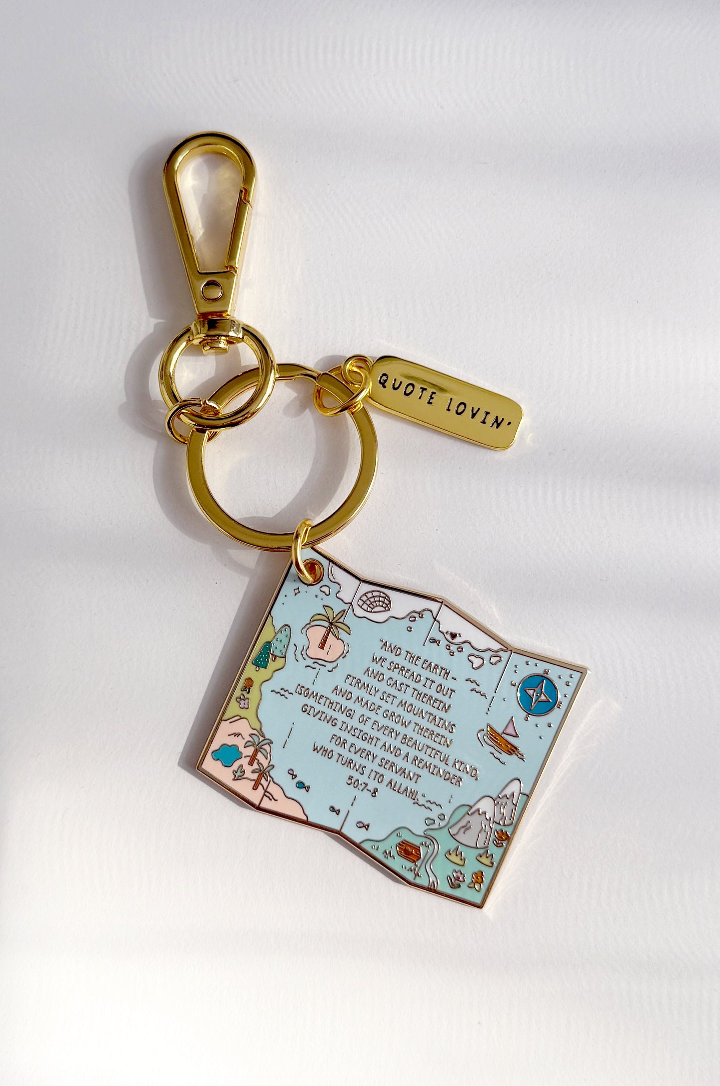 Map keyring | Quote Lovin' | Eid gifts