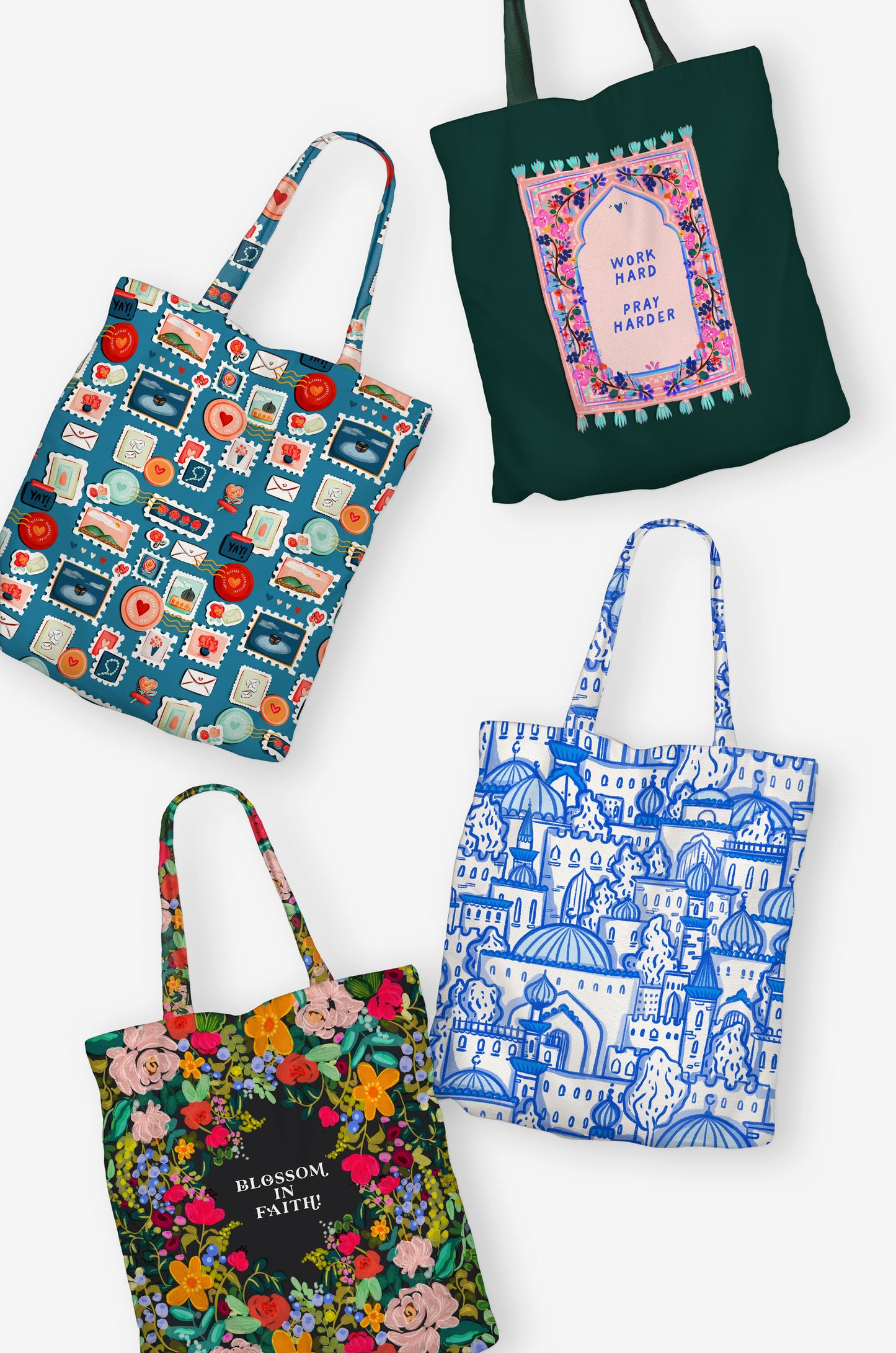 Mosques - tote  | Quote Lovin' | Eid gifts - Quote Lovin'