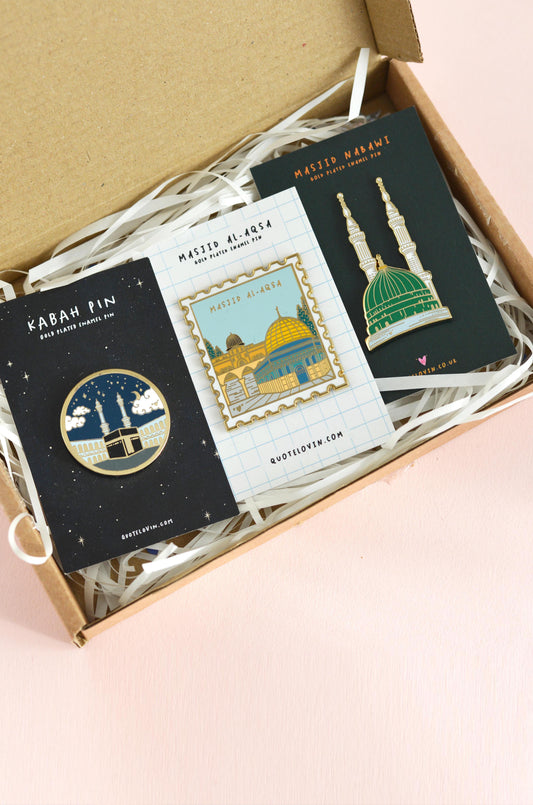 The Sacred Places pins | Quote Lovin' | Ramadan gifts - Quote Lovin'